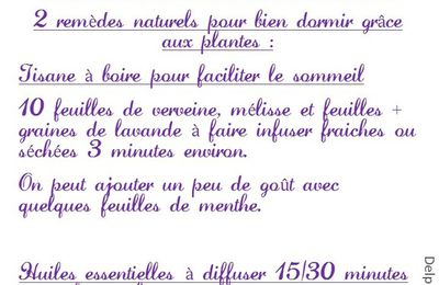 2 remèdes naturels pour bien dormir